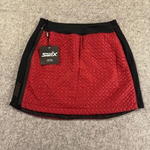 Swix Skirt Womens Medium Red Menali Insulated Quilted Wrap Ski Snow Winter